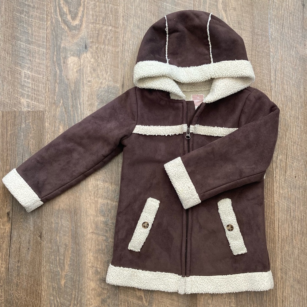 Old Navy | Faux ‘Suede’ & Sherpa Hooded Coat